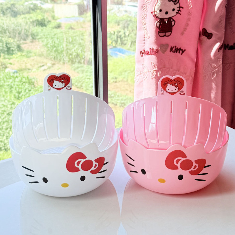 Wedding Hampers - Hello Kitty double-layer drain basket, kitchen