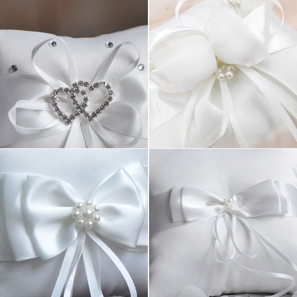 Ring Bearer Pillow - 15*15cm 20*20cm Ring Bearer Pillow White