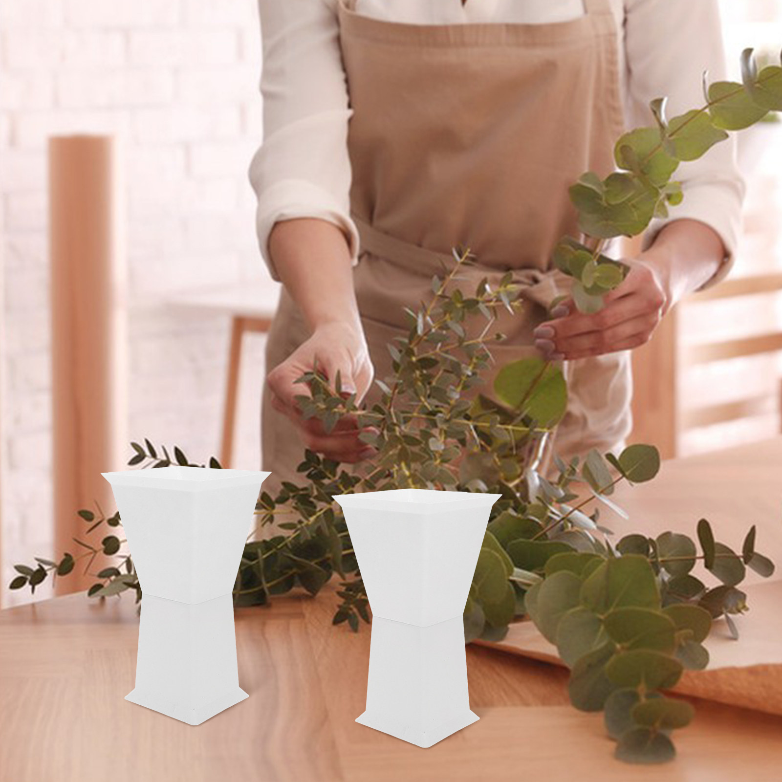 Wedding Floral Supply - 10Pcs Square Flower Arrangement Base Plastic