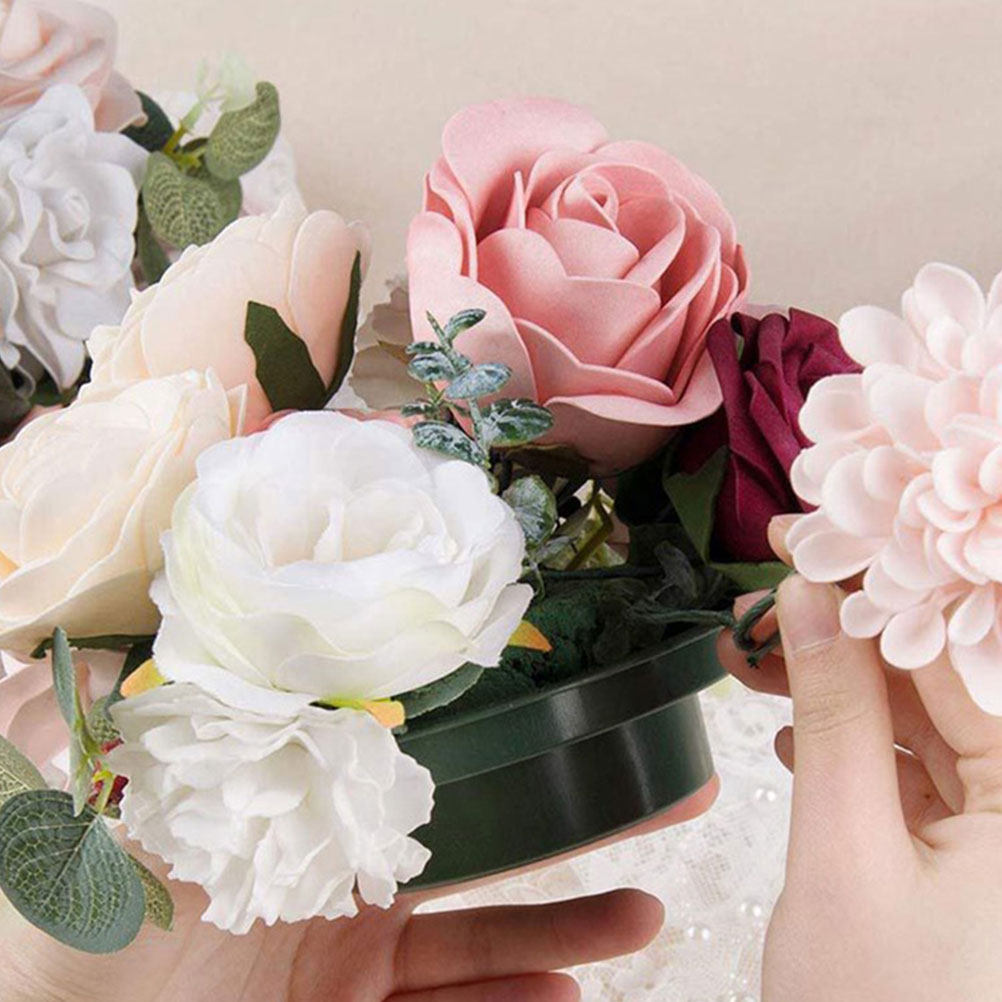 Wedding Floral Supply - 2Pcs Round Floral Mud Floral Arrangement