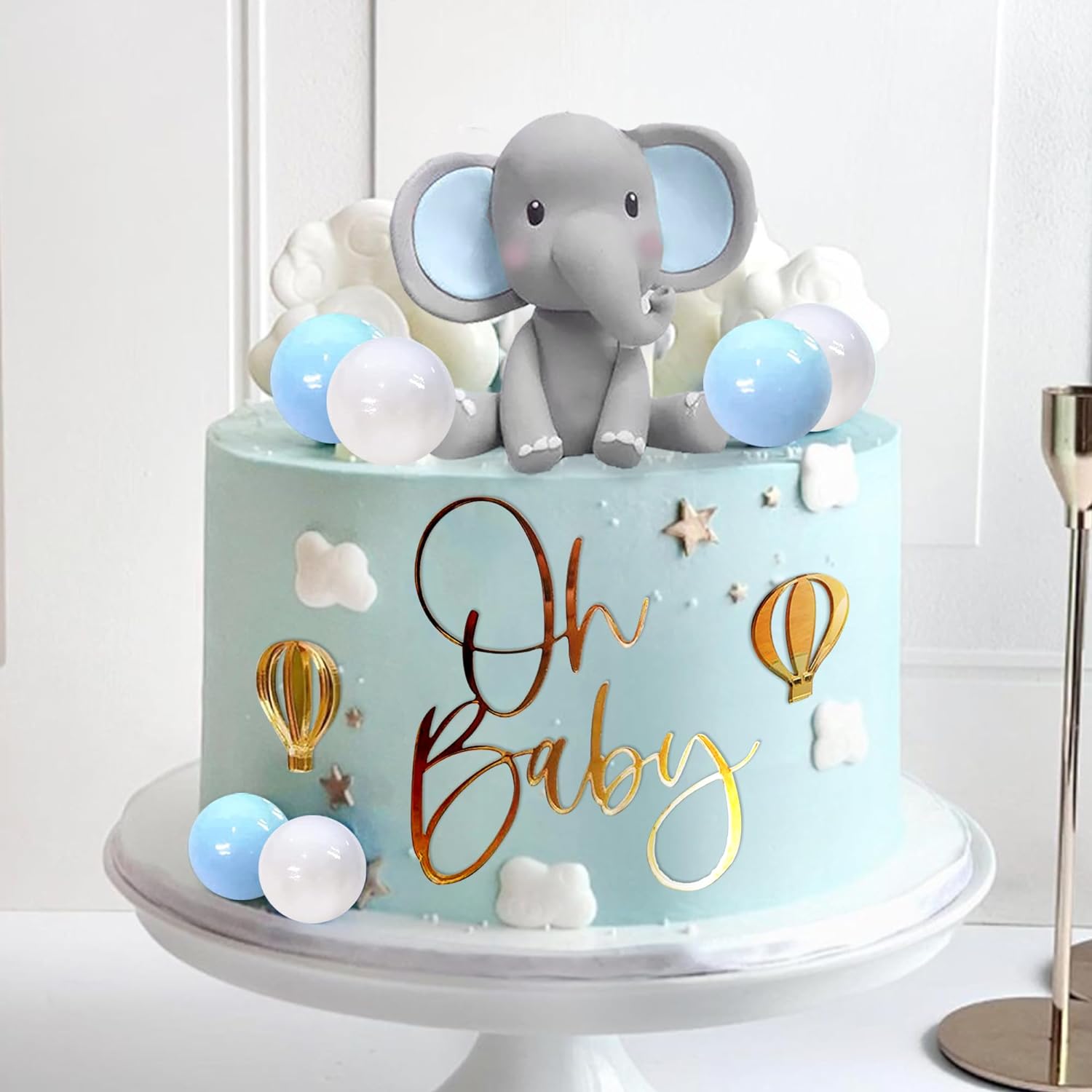 Elephant Cake Decoration Baby  - огляд і ціна Confetti Balloon Set