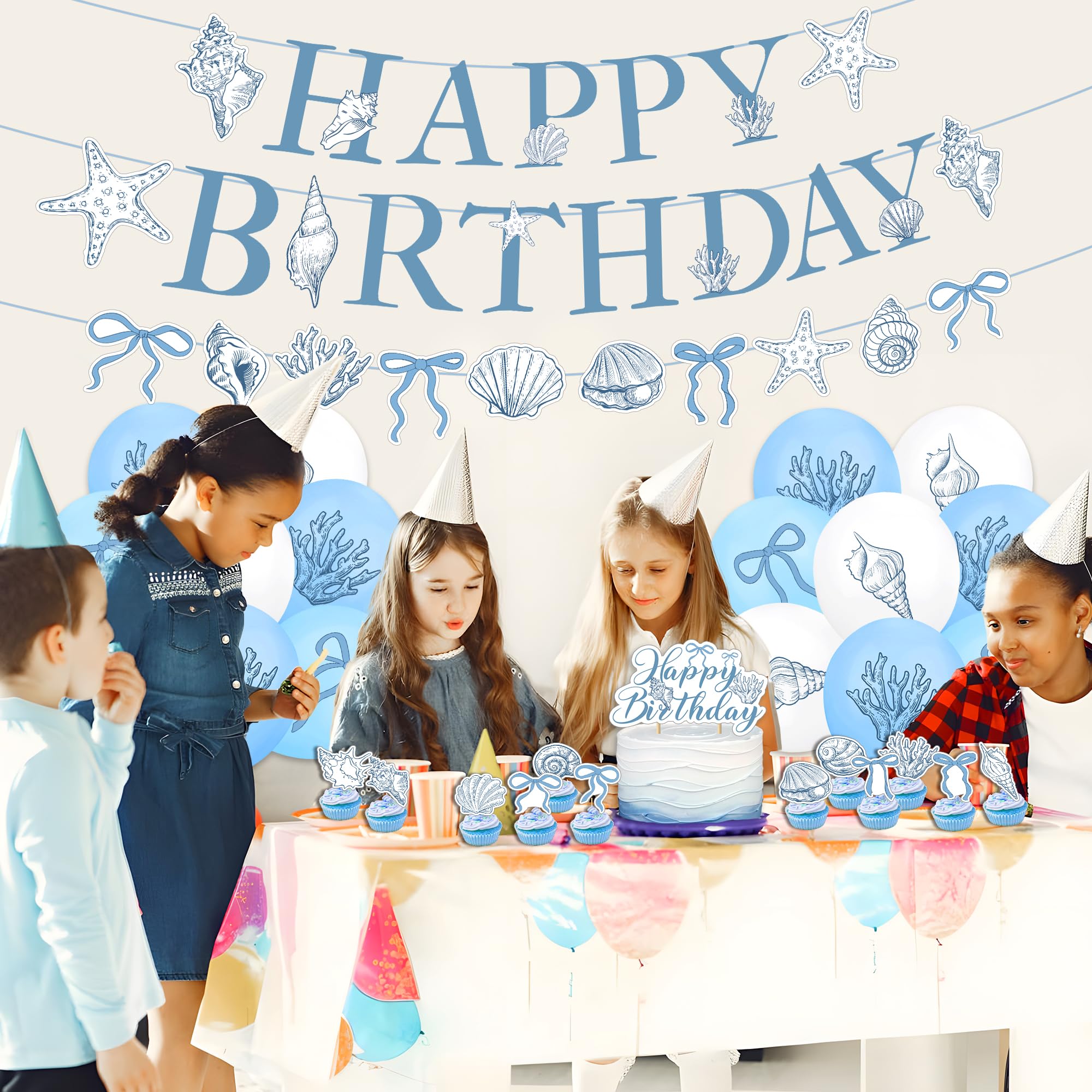 Elegant Ocean Mermaid Birthday - огляд і ціна Confetti Balloon Set
