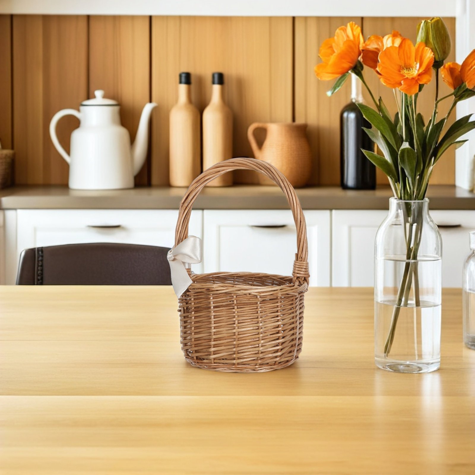Handwoven Wicker Flower Basket - огляд і ціна Wedding Hampers