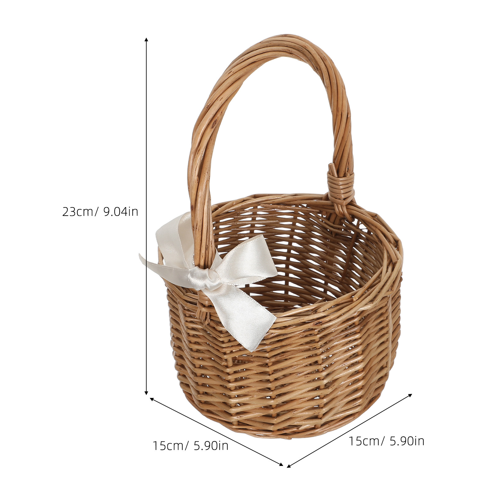 Handwoven Wicker Flower Basket - огляд і ціна Wedding Hampers