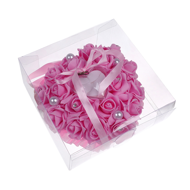 1Pcs Heart-shape Rose Flowers  - огляд і ціна Ring Bearer Pillow
