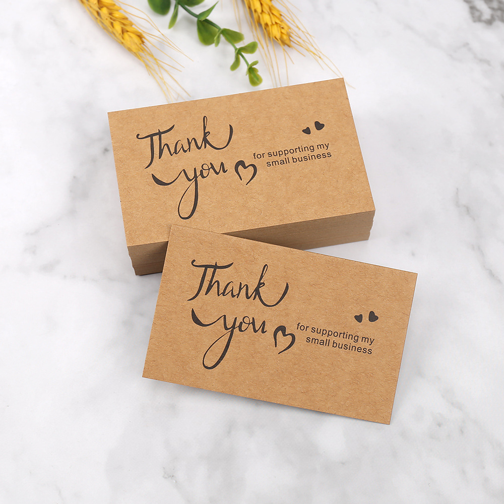 50pcs Thank You Cards Kraft Pa - огляд і ціна Wedding/Event Supply Store