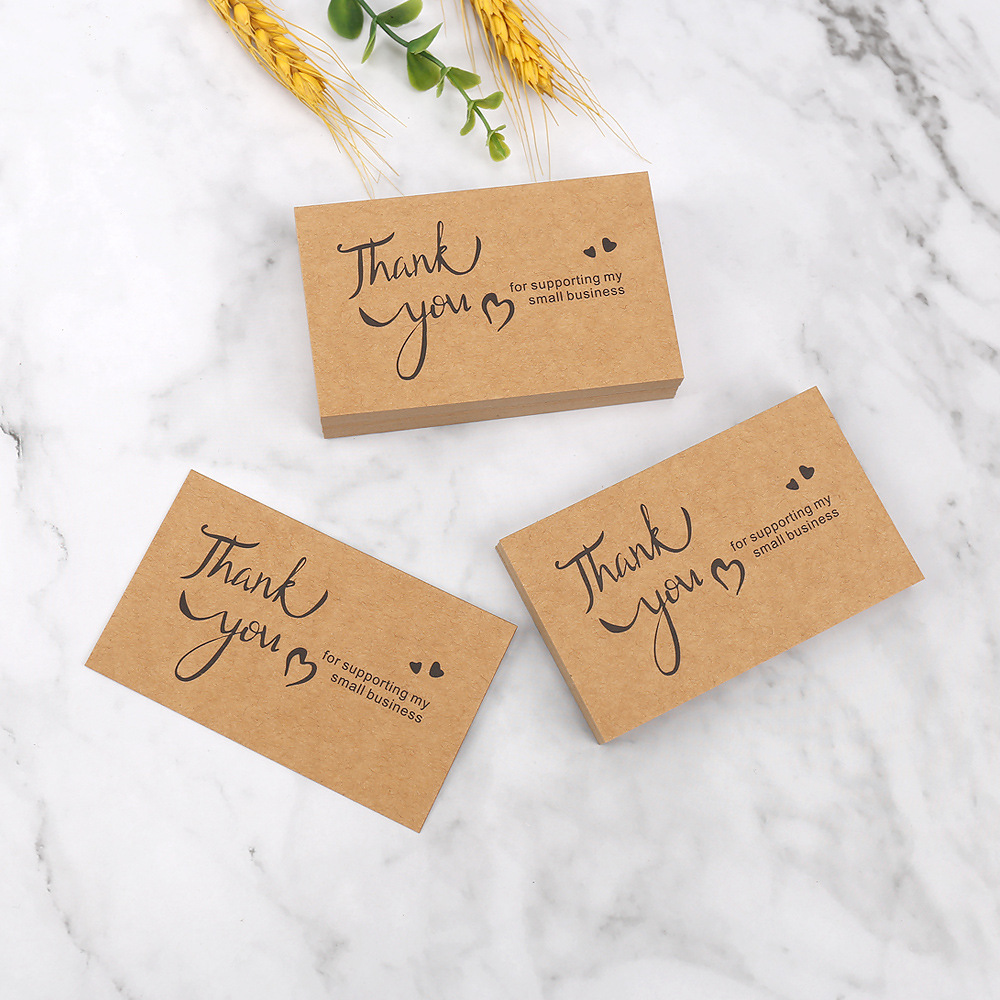 50pcs Thank You Cards Kraft Pa - огляд і ціна Wedding/Event Supply Store