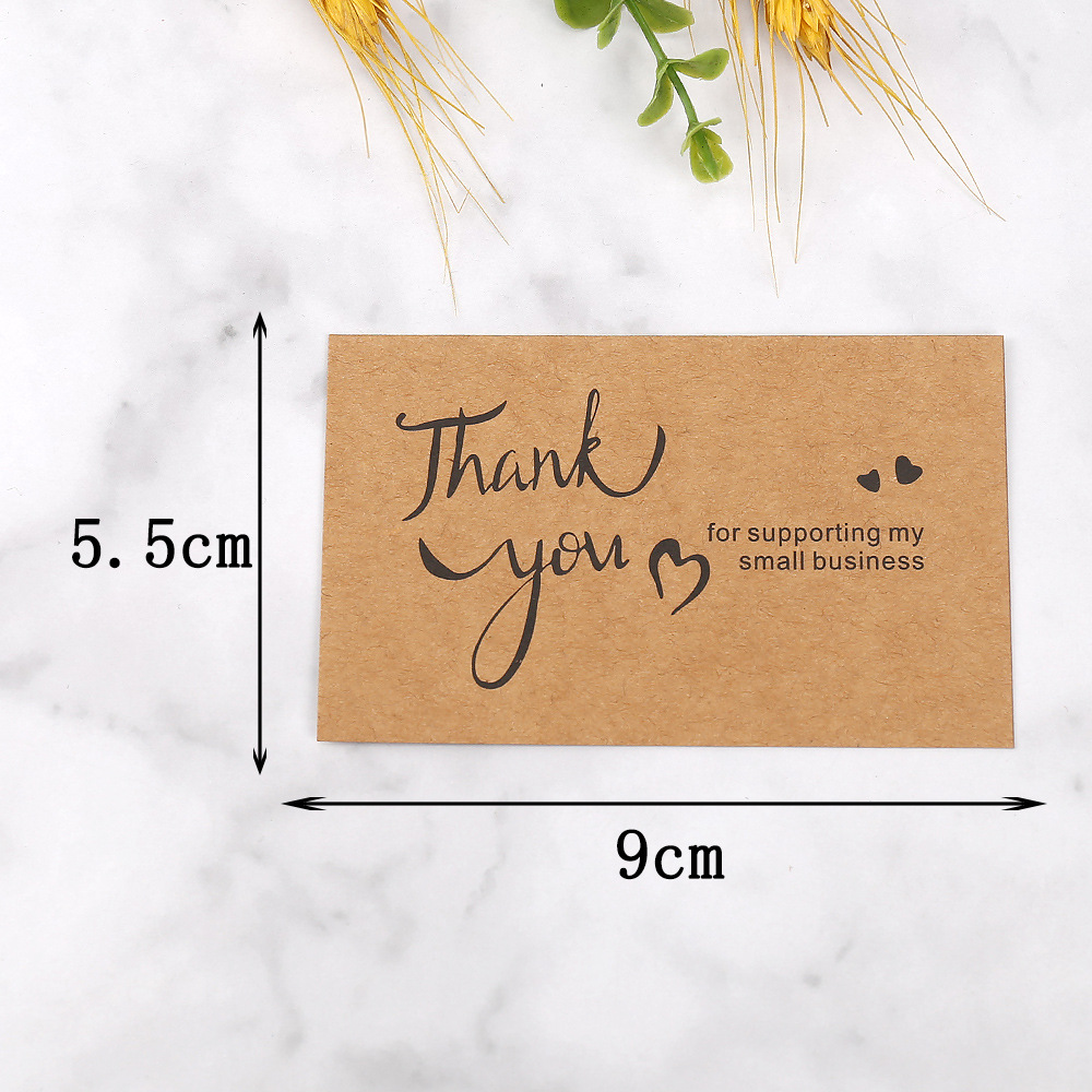 50pcs Thank You Cards Kraft Pa - огляд і ціна Wedding/Event Supply Store