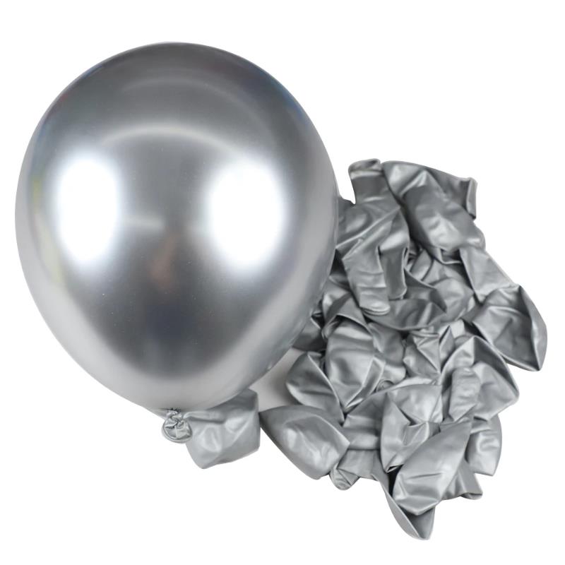 30/20/10pcs Metallic Silver Bi - огляд і ціна Confetti Balloon Set