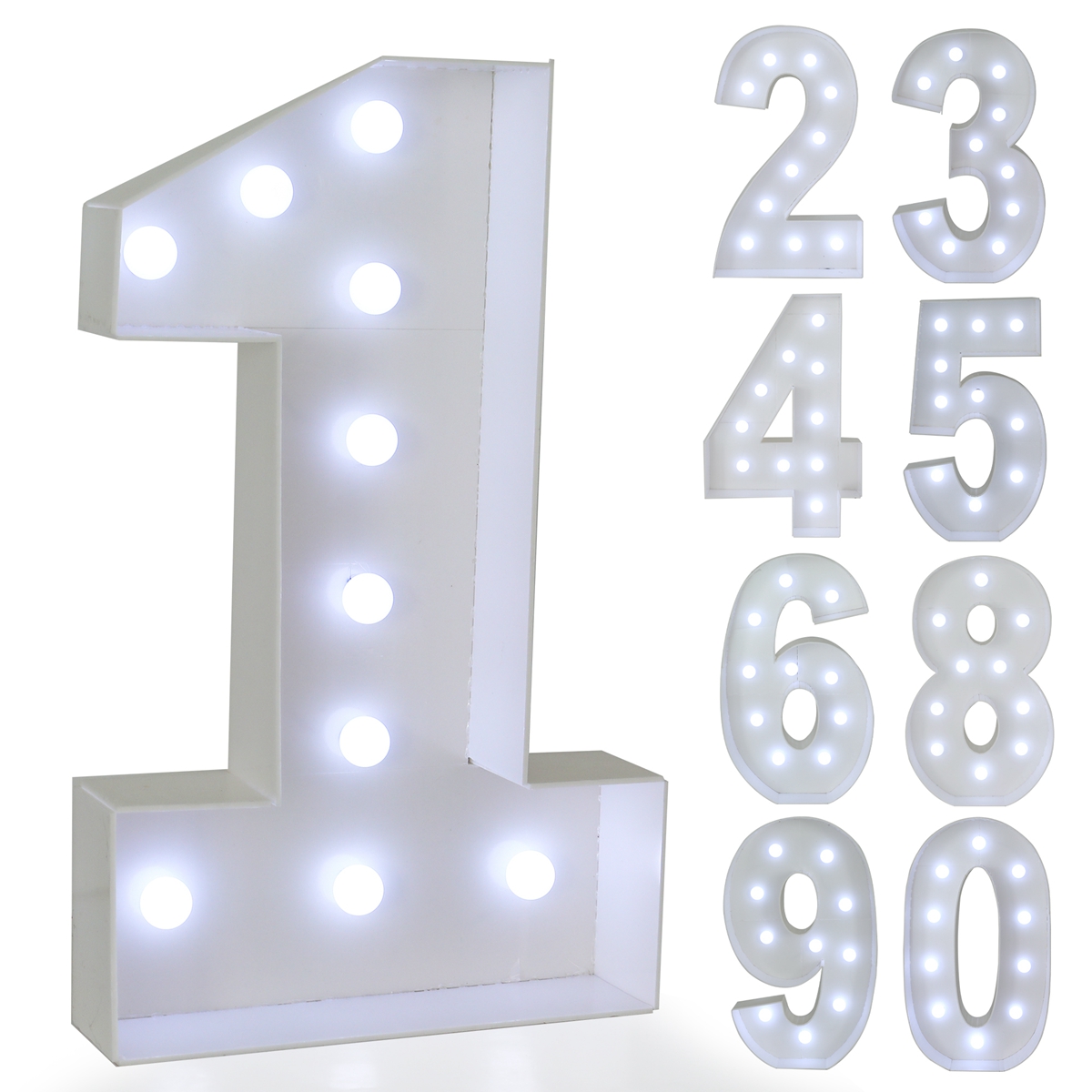 73cm Giant Figure White Warm L - огляд і ціна Confetti Balloon Set