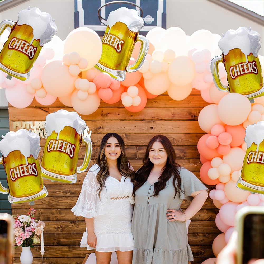 6pcs Cheers Beer Mug Balloons  - огляд і ціна Wedding Alcohol Supply