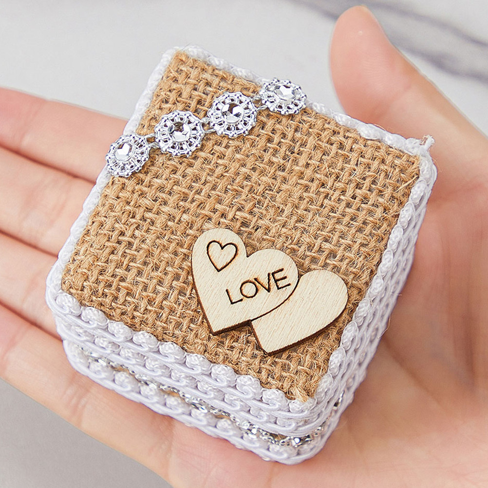 Small Rustic Wedding Ring Box  - огляд і ціна Ring Bearer Pillow