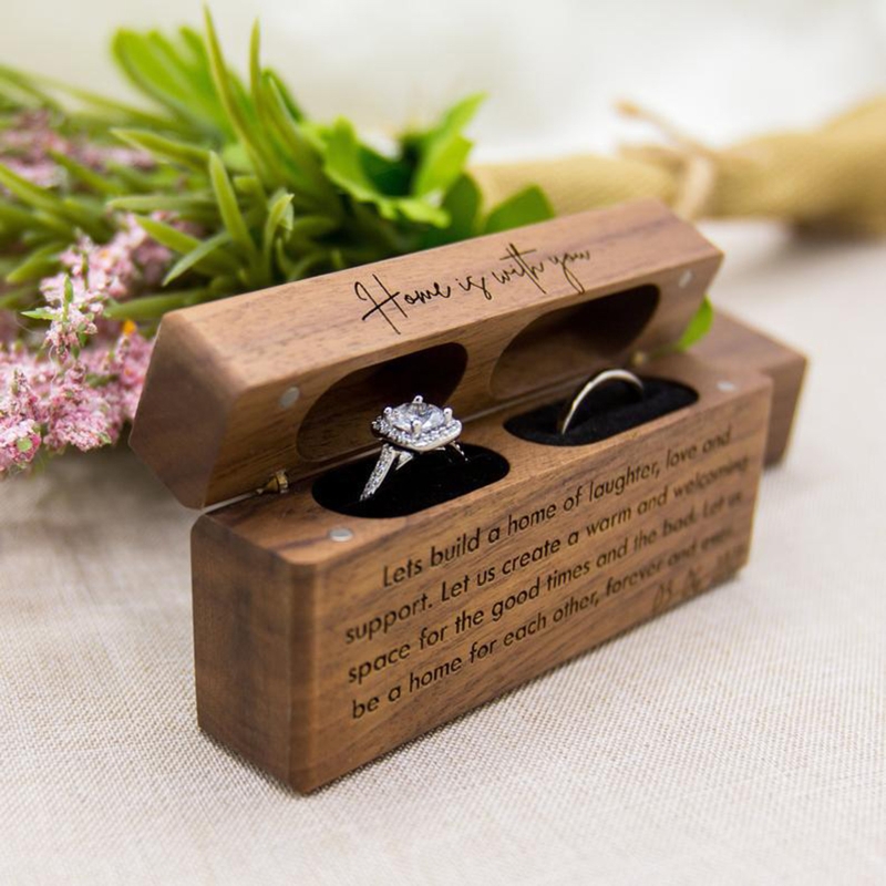 ZB91 Fashion Wood Ring Box for - огляд і ціна Ring Bearer Pillow