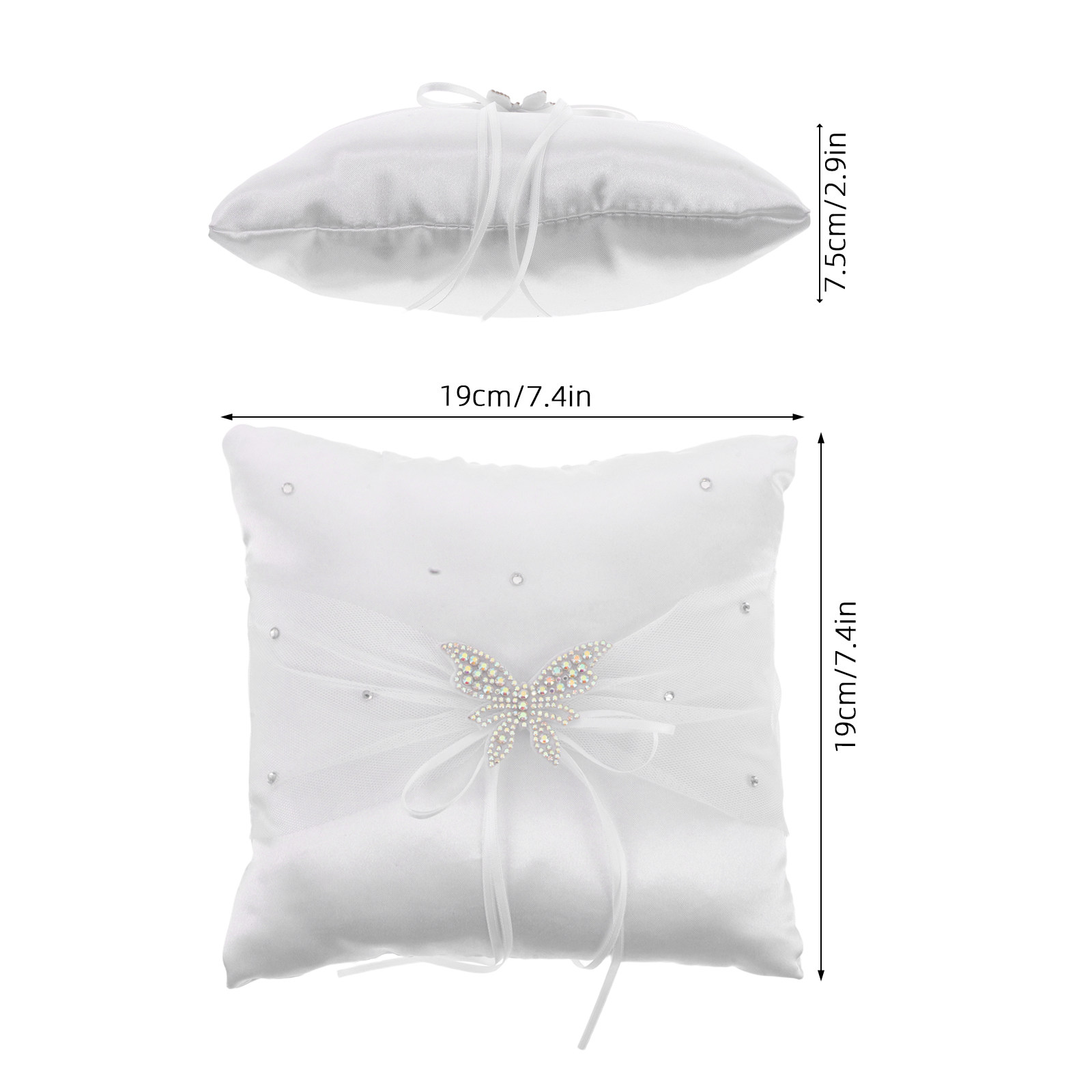 Wedding Ring Pillow White Sati - огляд і ціна Ring Bearer Pillow