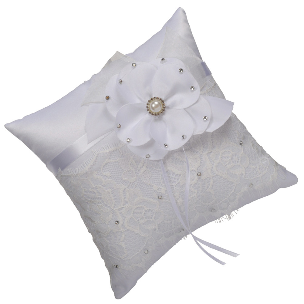 Wedding Ring Pillow Lace Flowe - огляд і ціна Ring Bearer Pillow