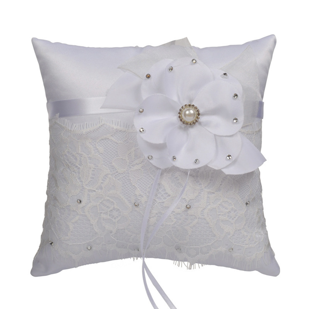 Wedding Ring Pillow Lace Flowe - огляд і ціна Ring Bearer Pillow
