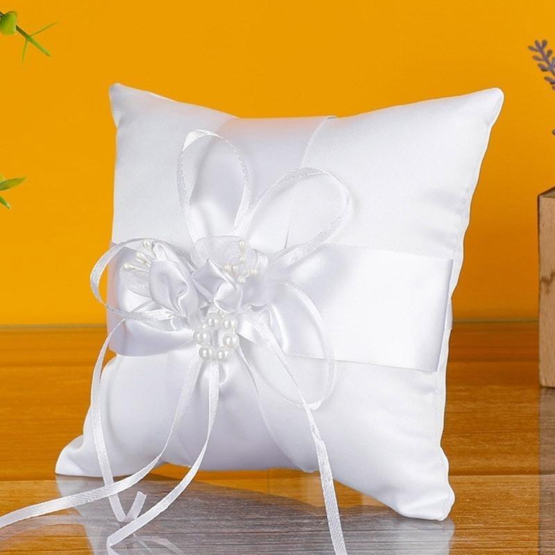 P9FE Wedding Pearls Rings Pill - огляд і ціна Ring Bearer Pillow