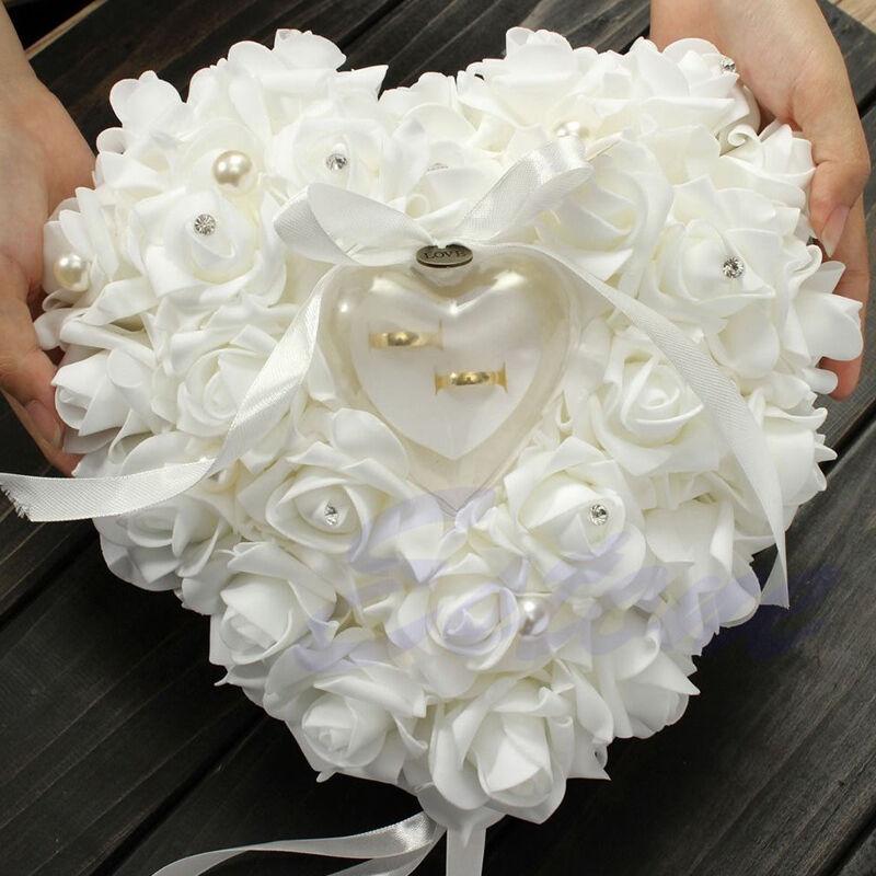 Wedding Ceremony Ivory Satin C - огляд і ціна Ring Bearer Pillow