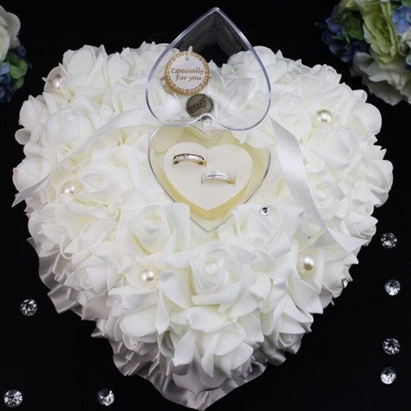 Wedding Ceremony Ivory Satin C - огляд і ціна Ring Bearer Pillow