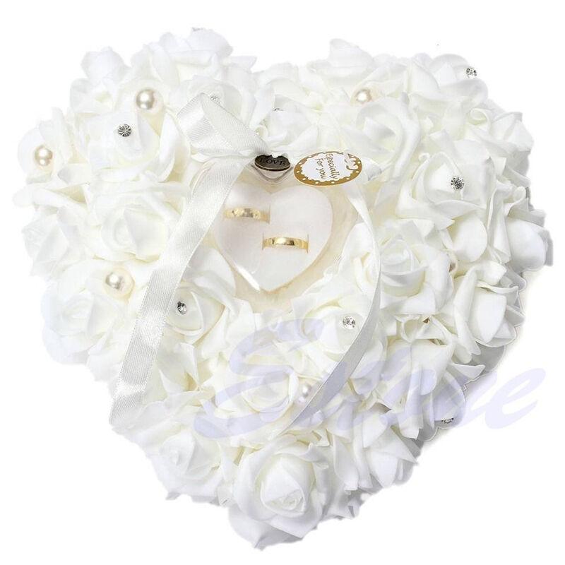 Wedding Ceremony Ivory Satin C - огляд і ціна Ring Bearer Pillow