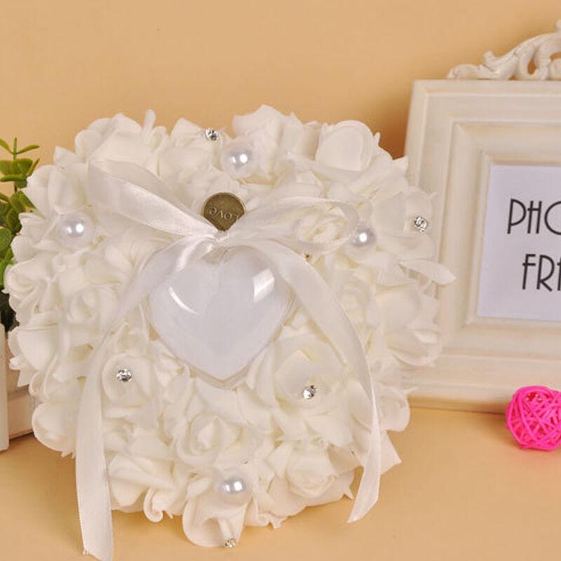Wedding Ceremony Ivory Satin C - огляд і ціна Ring Bearer Pillow