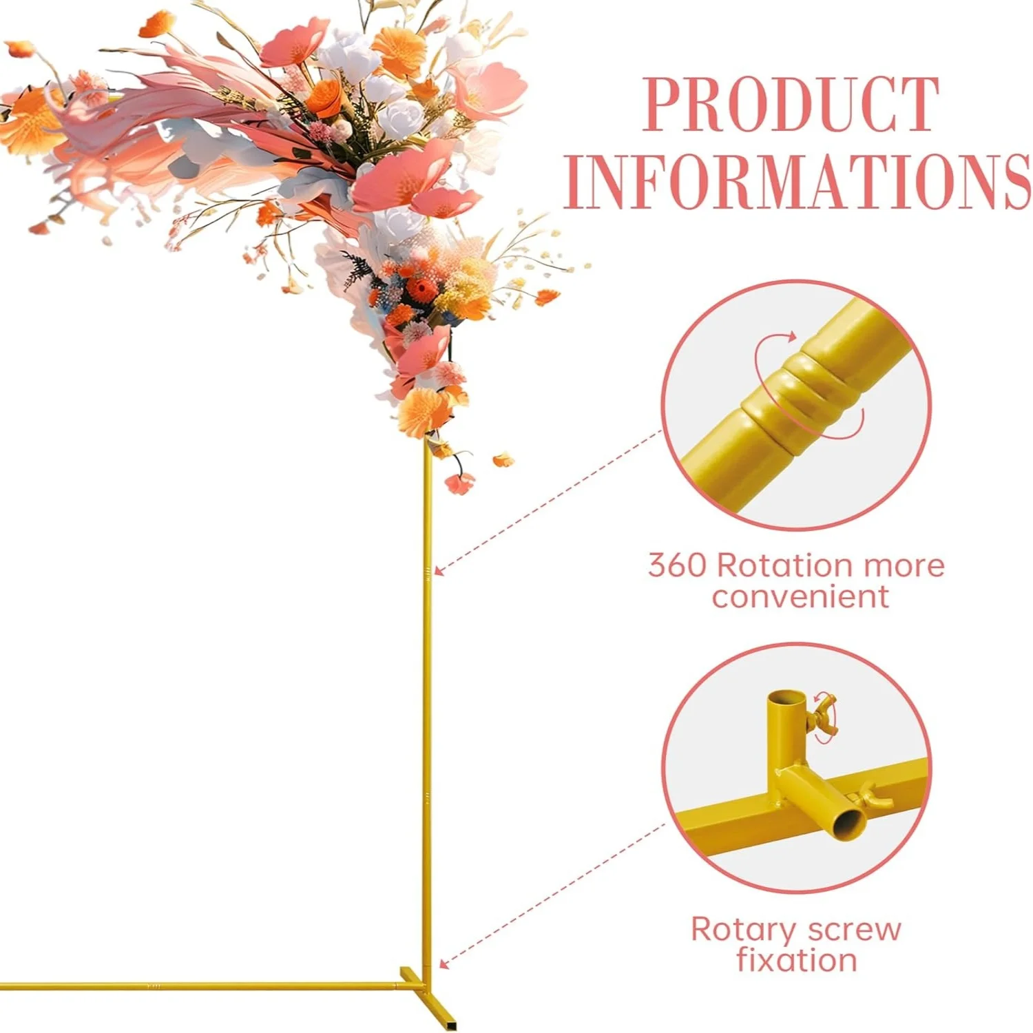 Gold Wedding Arches Square Bac - огляд і ціна Confetti Balloon Set